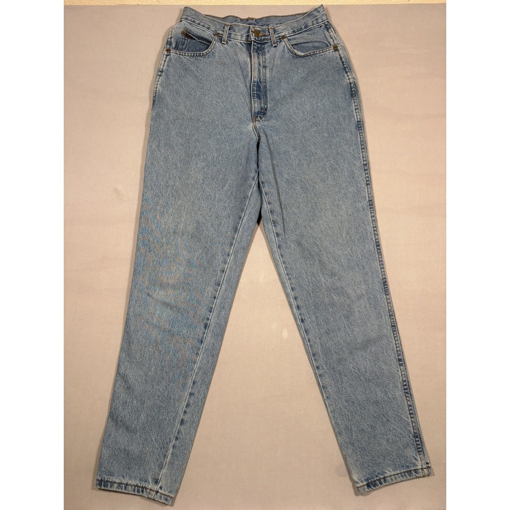 VTG Chic Mom Jeans Womens 29X31 Light Blue High Rise Tapered Leg Y2K USA